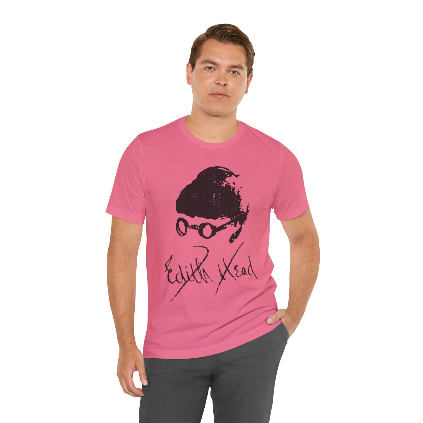 Edith Head (Self Portrait and Signature with Vintage Effect)