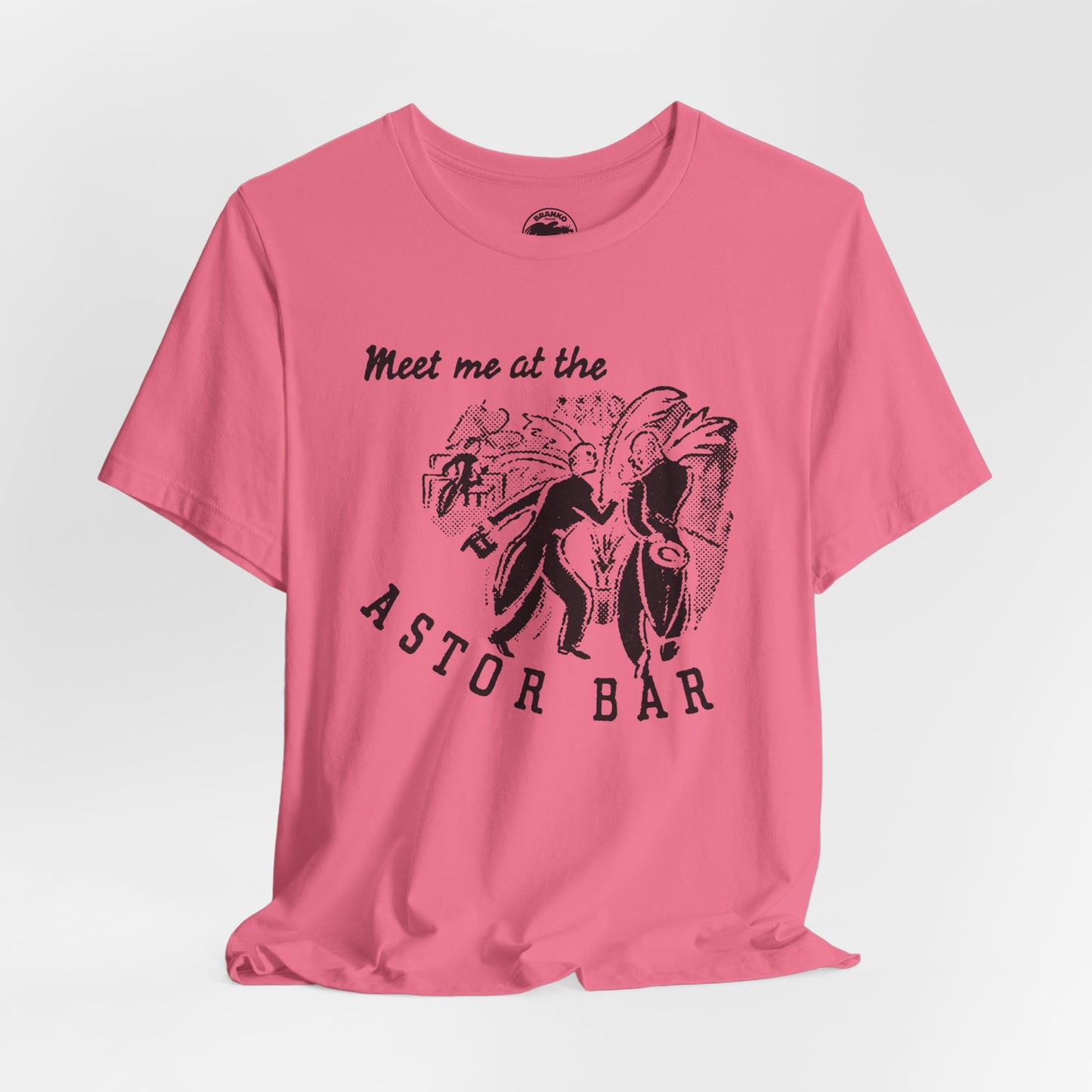 The Astor Bar (Historic New York City Gay Bar/1910-1967/Astor Hotel Times Square/Image on Shirt from 1920's Matchbook)