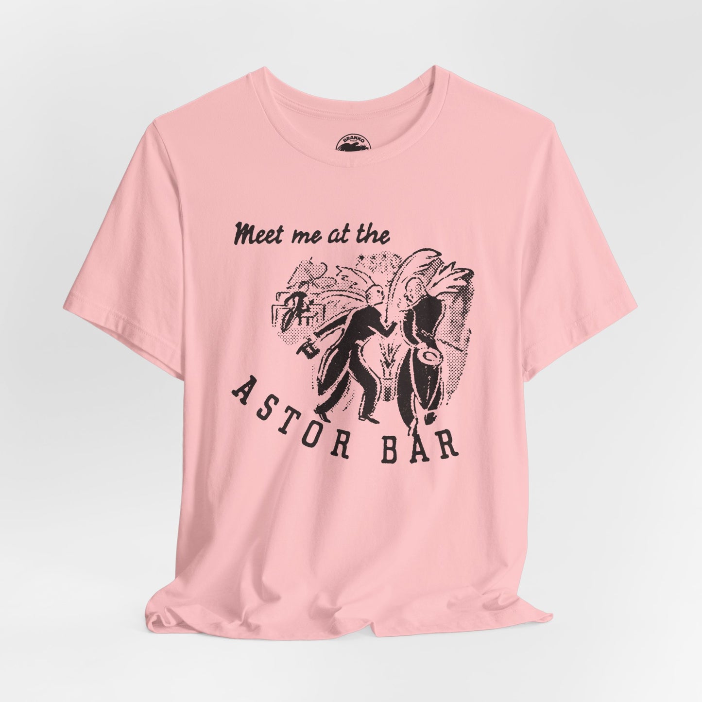 The Astor Bar (Historic New York City Gay Bar/1910-1967/Astor Hotel Times Square/Image on Shirt from 1920's Matchbook)