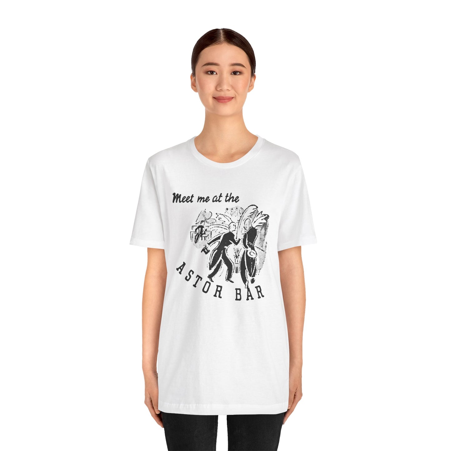 The Astor Bar (Historic New York City Gay Bar/1910-1967/Astor Hotel Times Square/Image on Shirt from 1920's Matchbook)