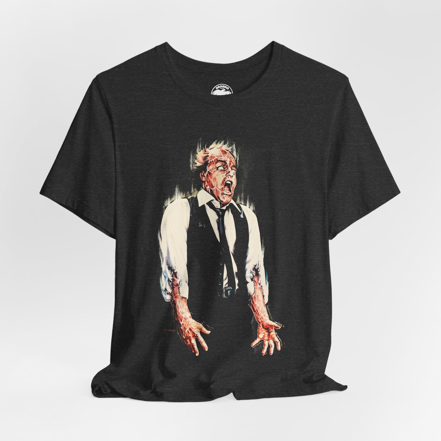 Scanners (Michael Ironside Image with Vintage Print Effect/David Cronenberg/Scanners Movie Shirt/Scanners Kronenberg)