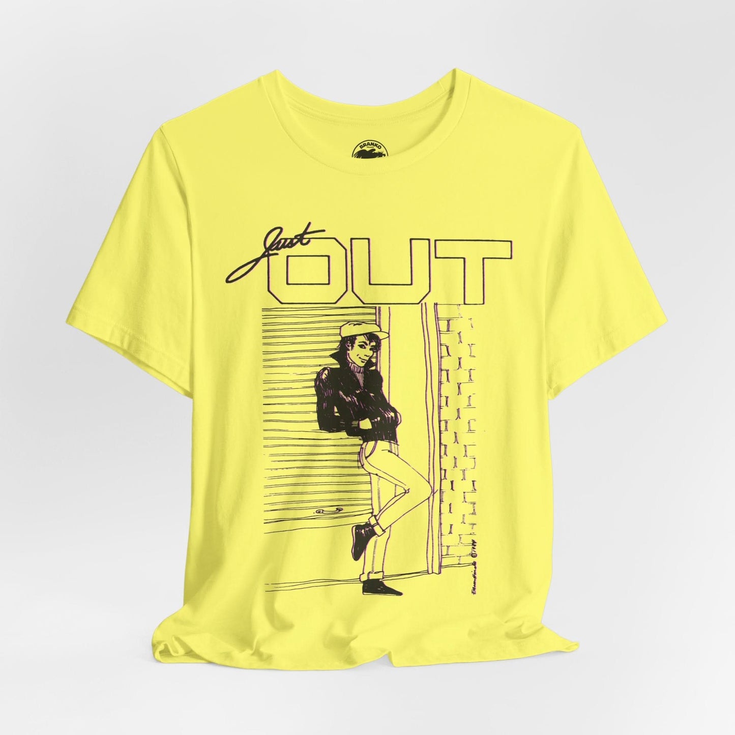 Just Out (Portland Gay and Lesbian Newspaper/1983-2013/Replica mid-80's Promo Shirt)