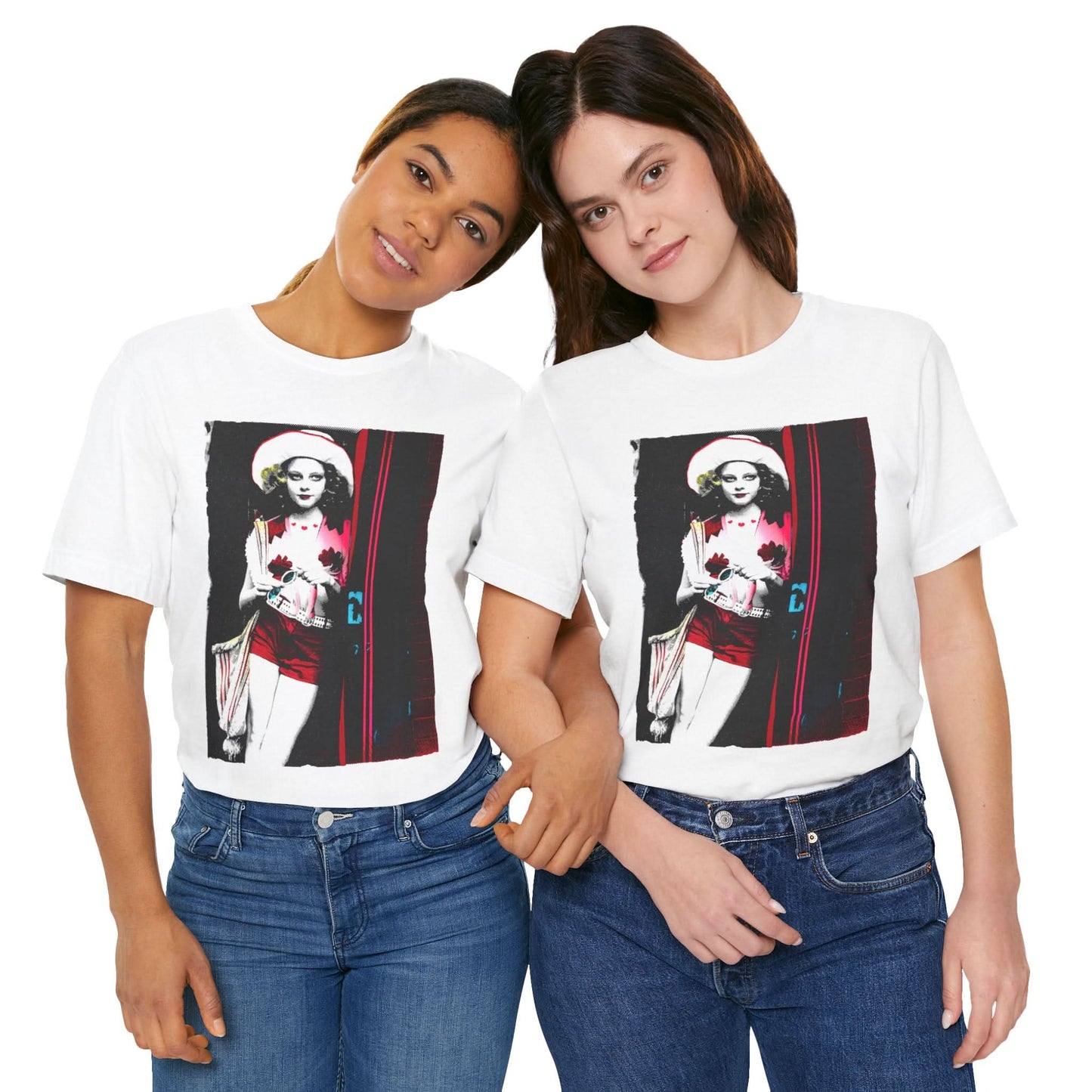 Iris (Still with Vintage Print Effect/Taxi Driver Shirt/Jodie Foster in Taxi Driver/Jodie Foster Shirt)
