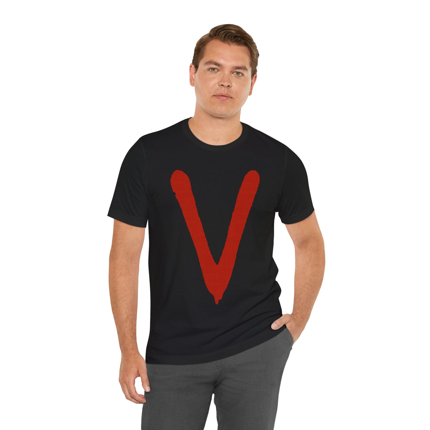 V (80's Miniseries/Replica Promo Shirt/Anti-Fascist Shirt)