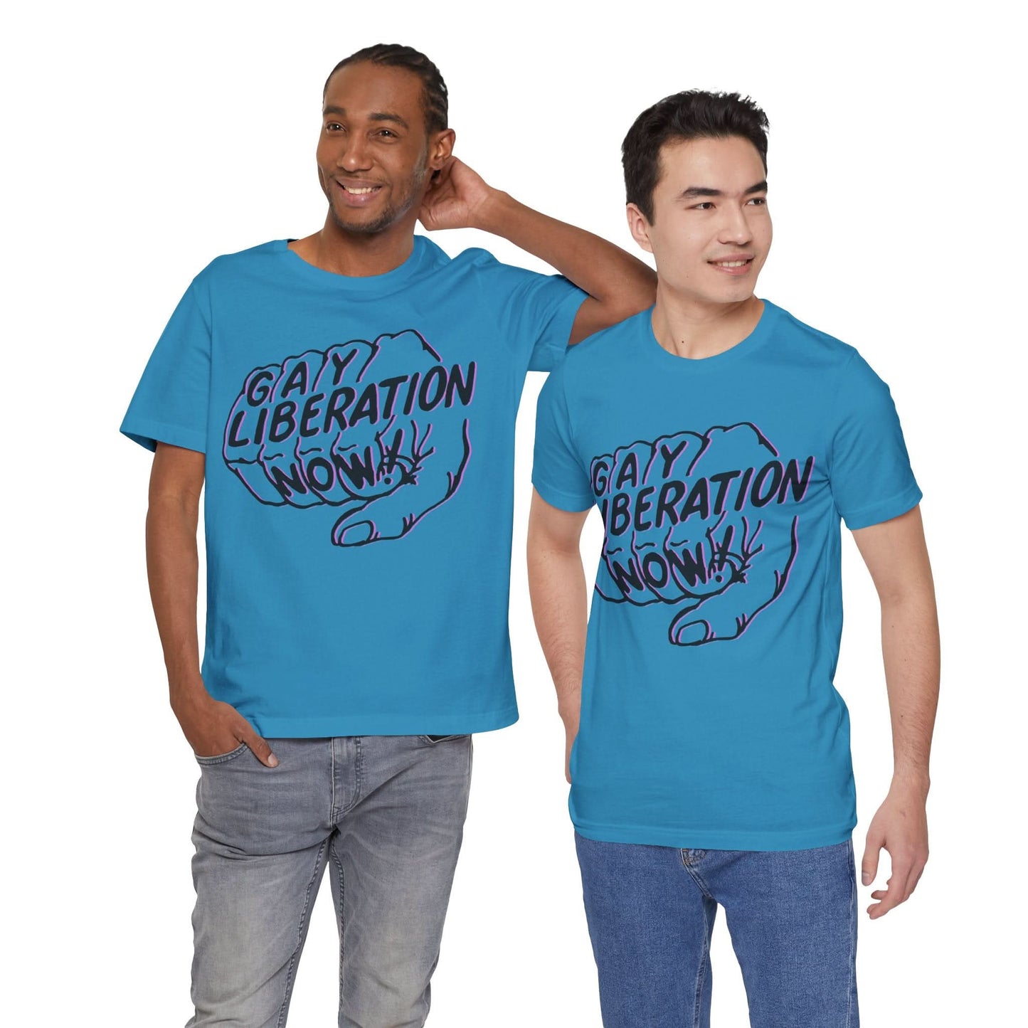 Gay Liberation Now! (Replica 70's Gay Rights Shirt/Vintage Gay Protest Shirt)