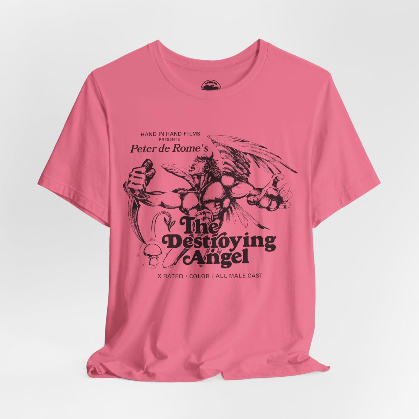 The Destroying Angel (Classic 70's Gay Adult Film/Replica Promo Shirt/Peter de Rome/Vintage Gay Porno)