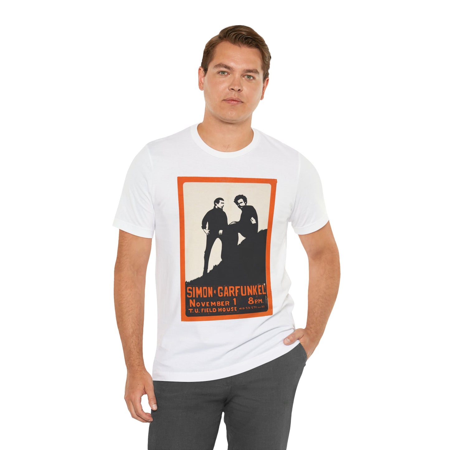 Simon & Garfunkel (Image from silk screened concert poster/mid-60's)