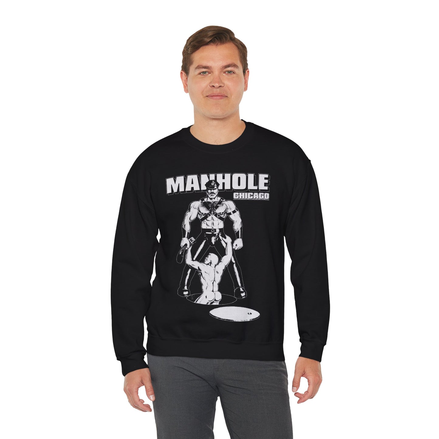 Manhole Chicago Sweatshirt (Chicago Leather Bar 70's and 80's)
