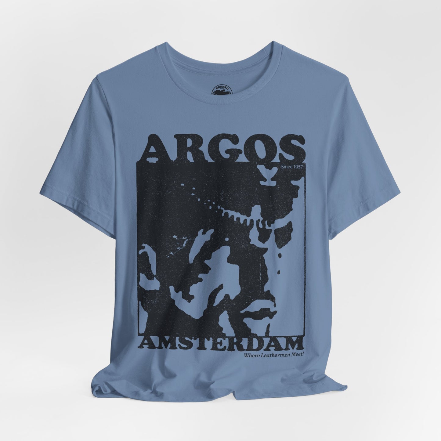 Argos (Iconic Amsterdam Leather Bar 1957-2015/Where Leathermen Meet/Logo with Vintage Effect)