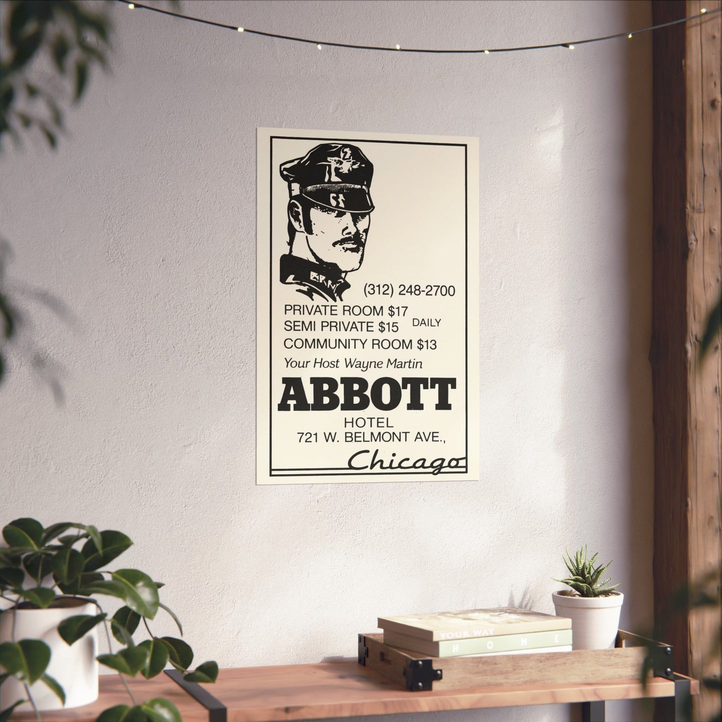 The Abbott (Chicago Gay Hotel Advertisement/70's and 80's)