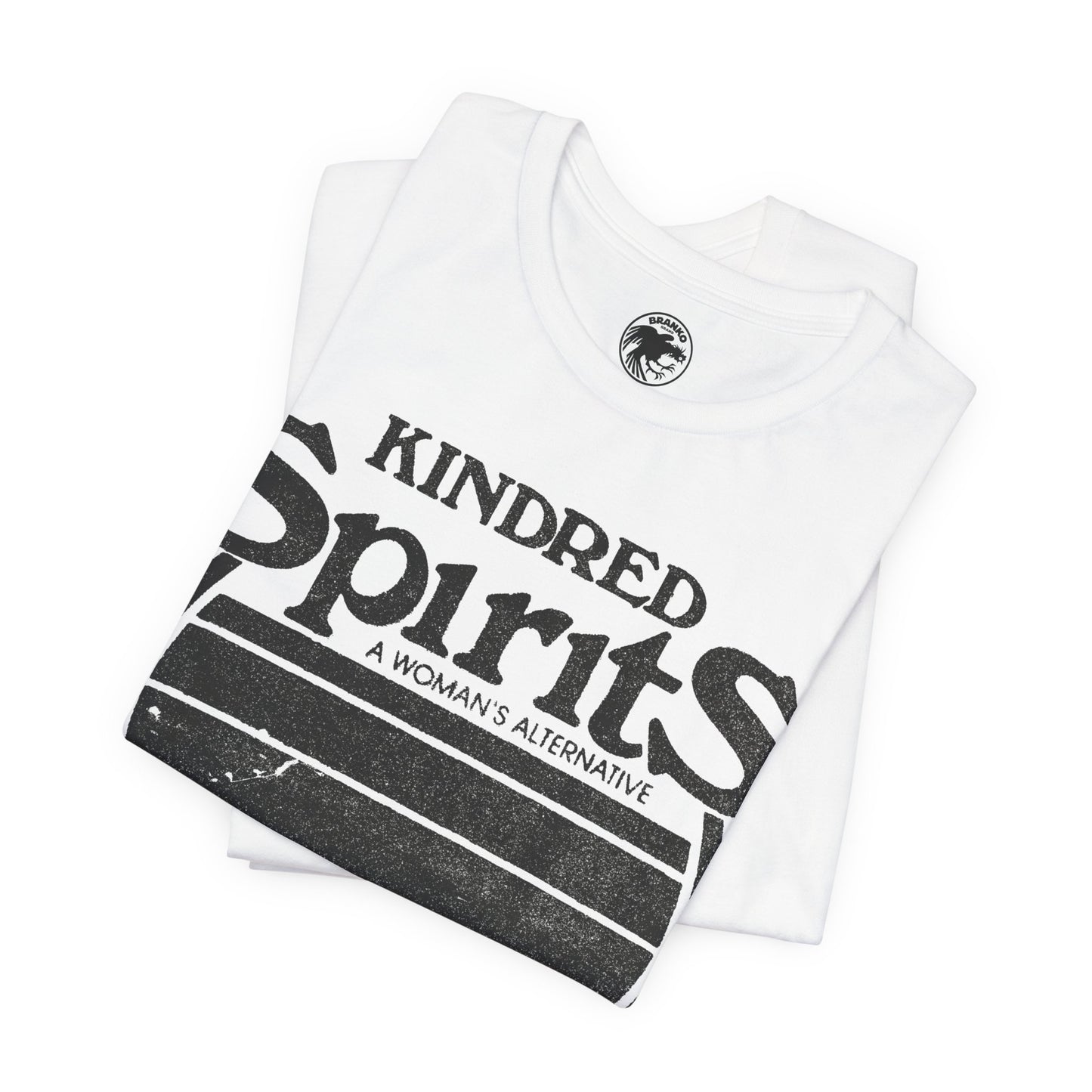 Kindred Spirits (Houston Lesbian Bar/1980-1989/Logo with Vintage Print Effect)