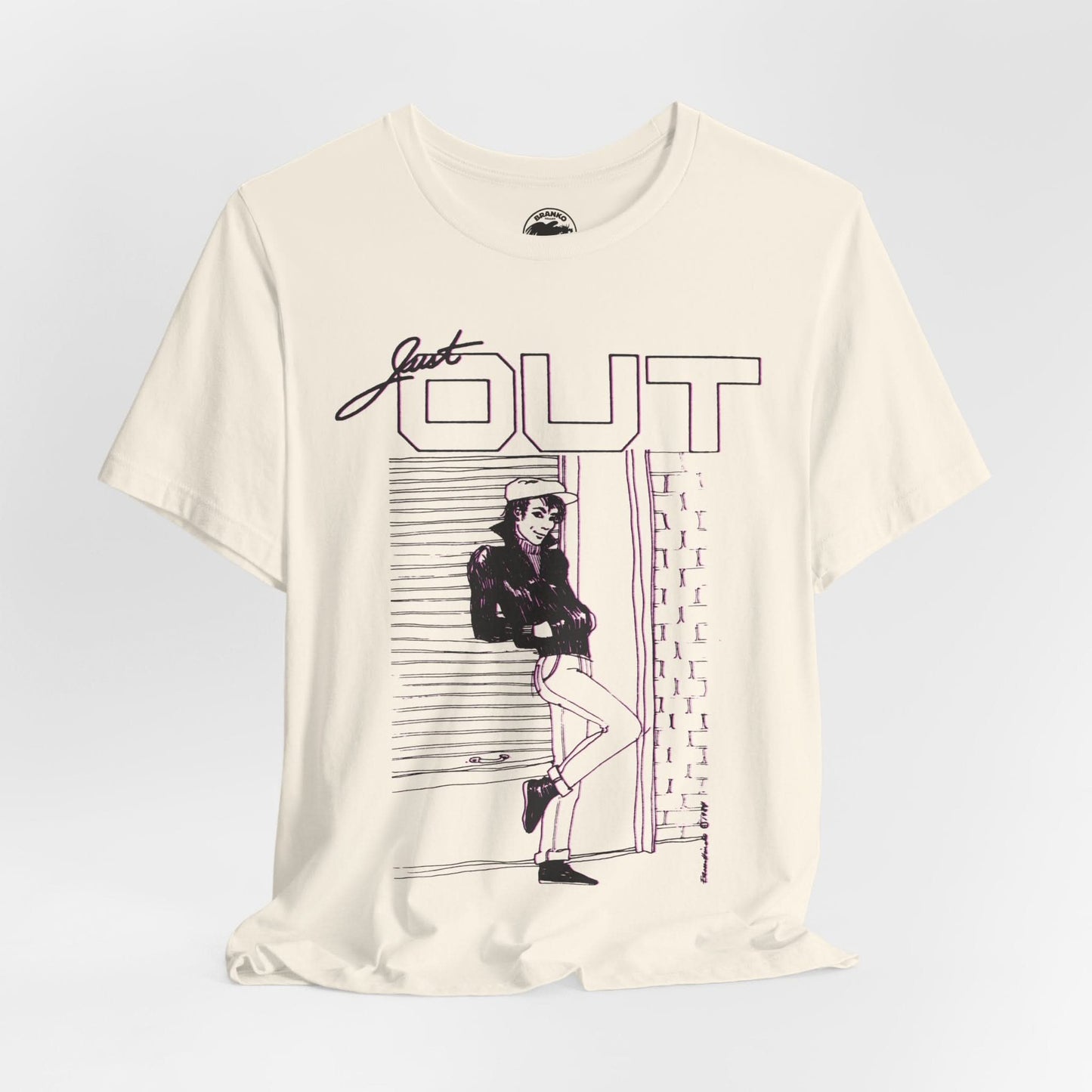Just Out (Portland Gay and Lesbian Newspaper/1983-2013/Replica mid-80's Promo Shirt)