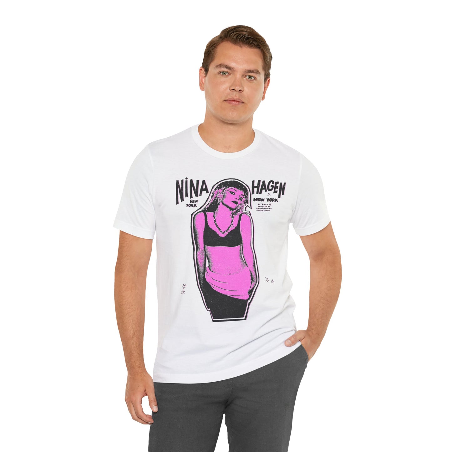 Nina Hagen (Replica New York New York Promo Tee with Vintage Punk Effect/Nina Hagen Shirt)