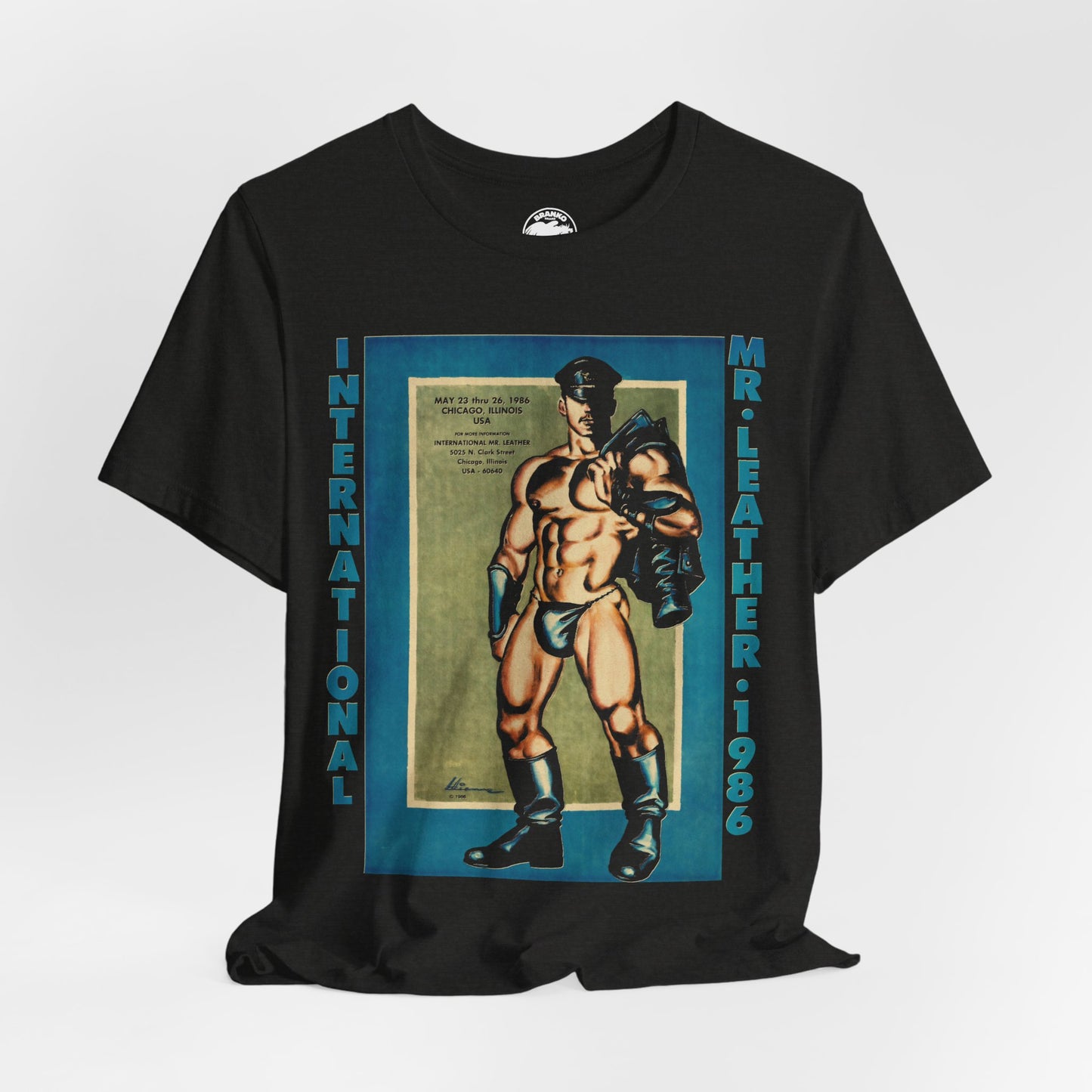 International Mr. Leather 1986 (Replica Promo Shirt/Gay Leatherman Contest/Vintage Gay Leather)
