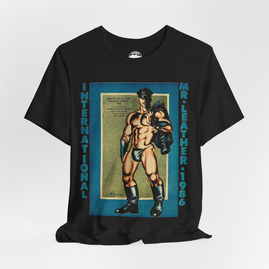 International Mr. Leather 1986 (Replica Promo Shirt/Gay Leatherman Contest/Vintage Gay Leather)