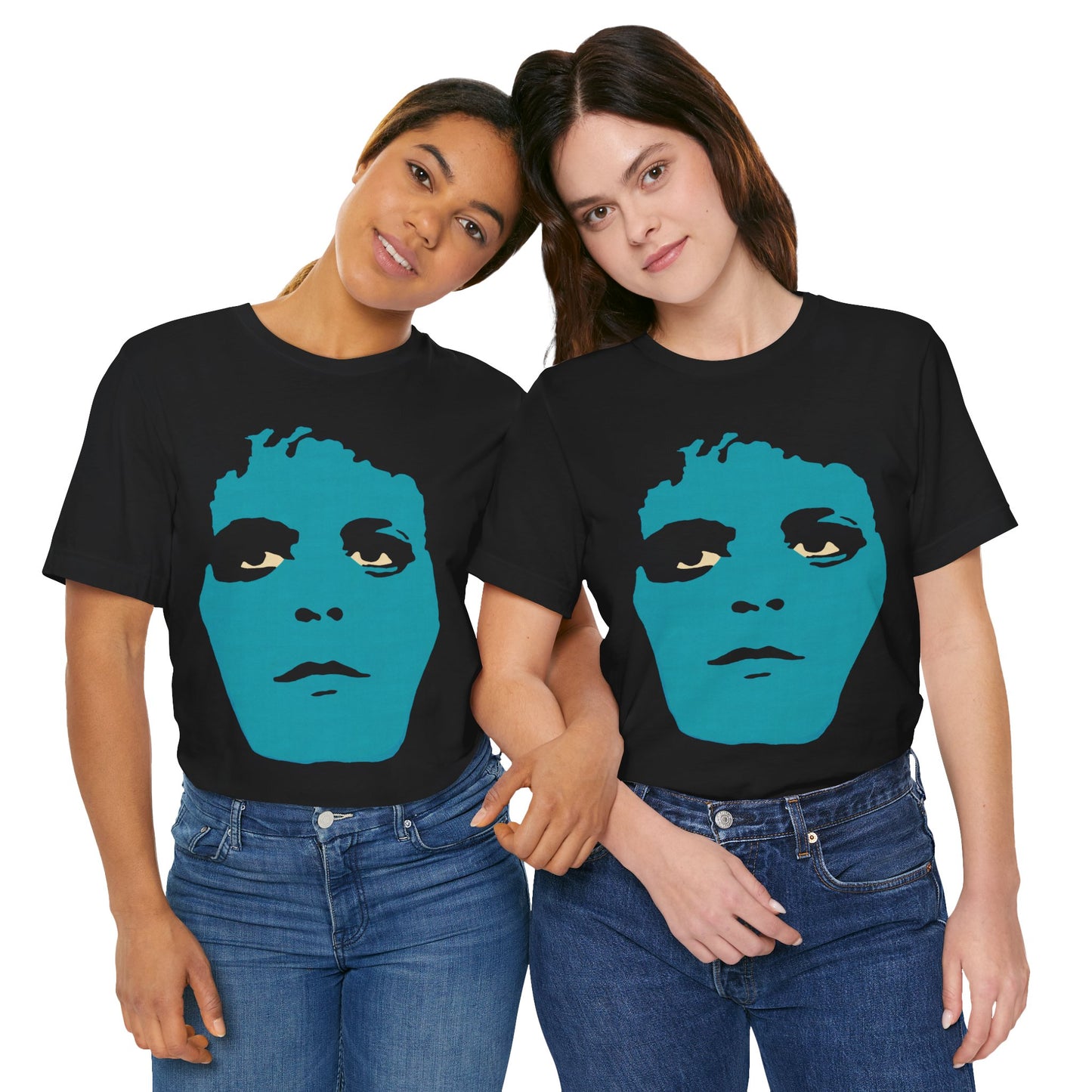 Lou Reed (Blue Mask Era Graphic with Vintage Print Effect/Lou Reed Shirt)