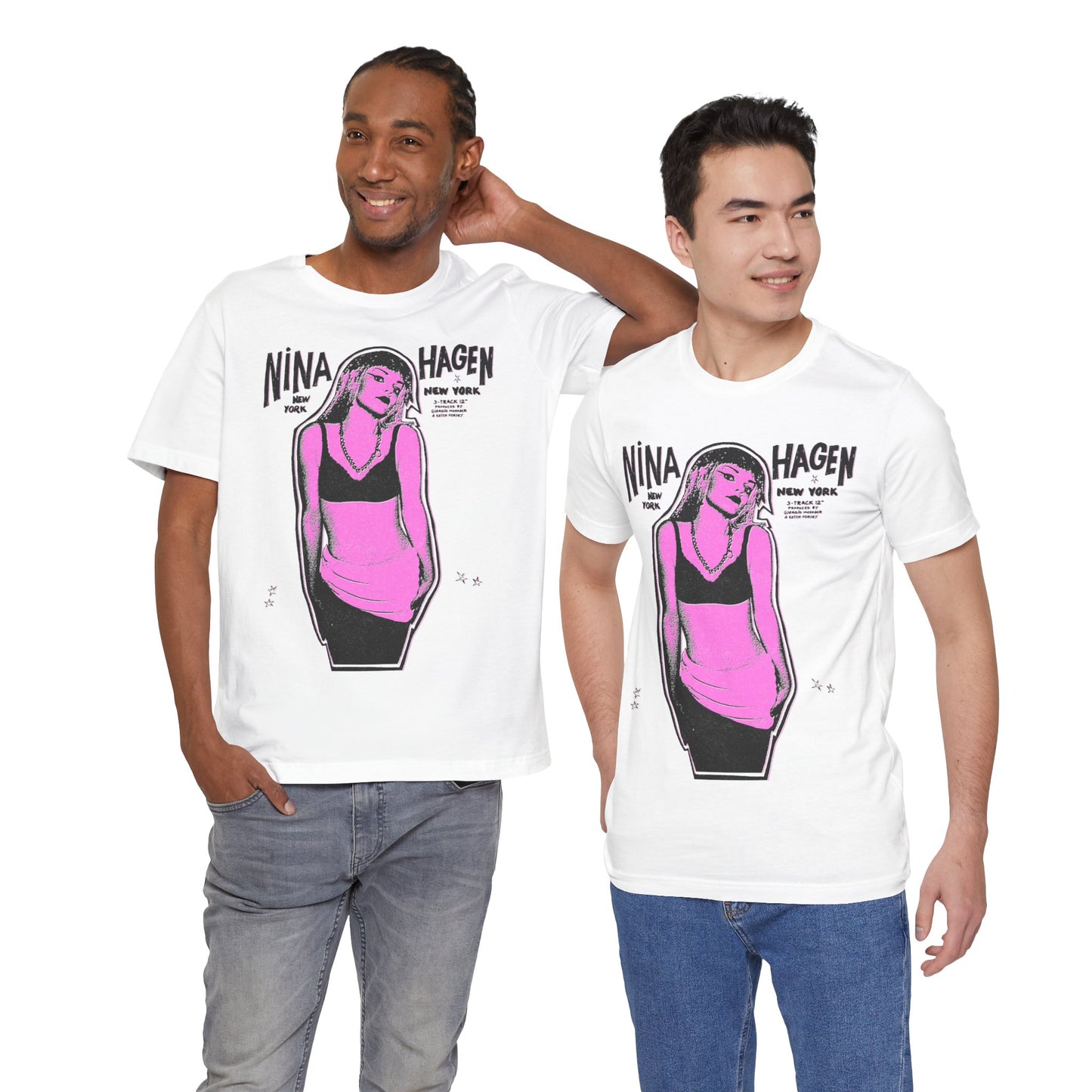 Nina Hagen (Replica New York New York Promo Tee with Vintage Punk Effect/Nina Hagen Shirt)