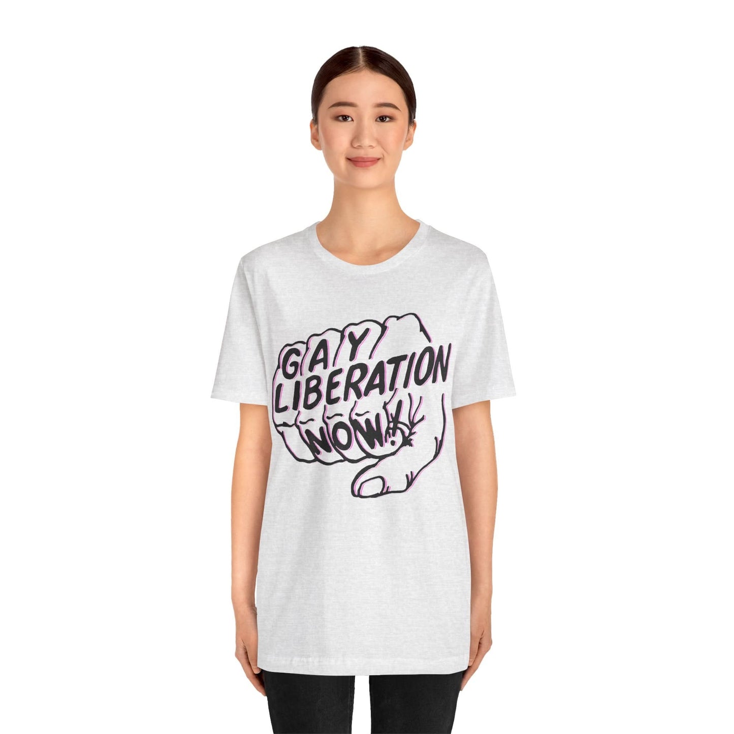 Gay Liberation Now! (Replica 70's Gay Rights Shirt/Vintage Gay Protest Shirt)