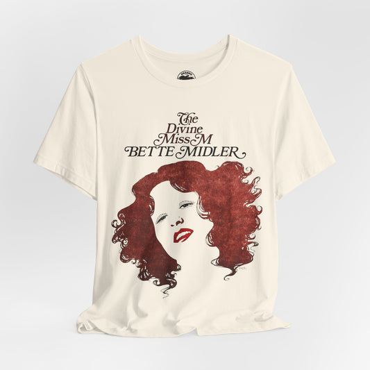 Bette Midler (Replica Diving Miss M Tour Shirt/Graphic with Vintage Print Effect)