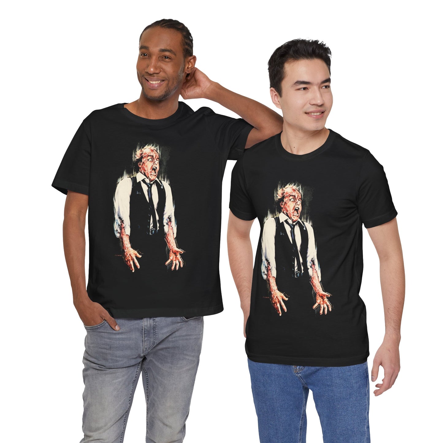 Scanners (Michael Ironside Image with Vintage Print Effect/David Cronenberg/Scanners Movie Shirt/Scanners Kronenberg)