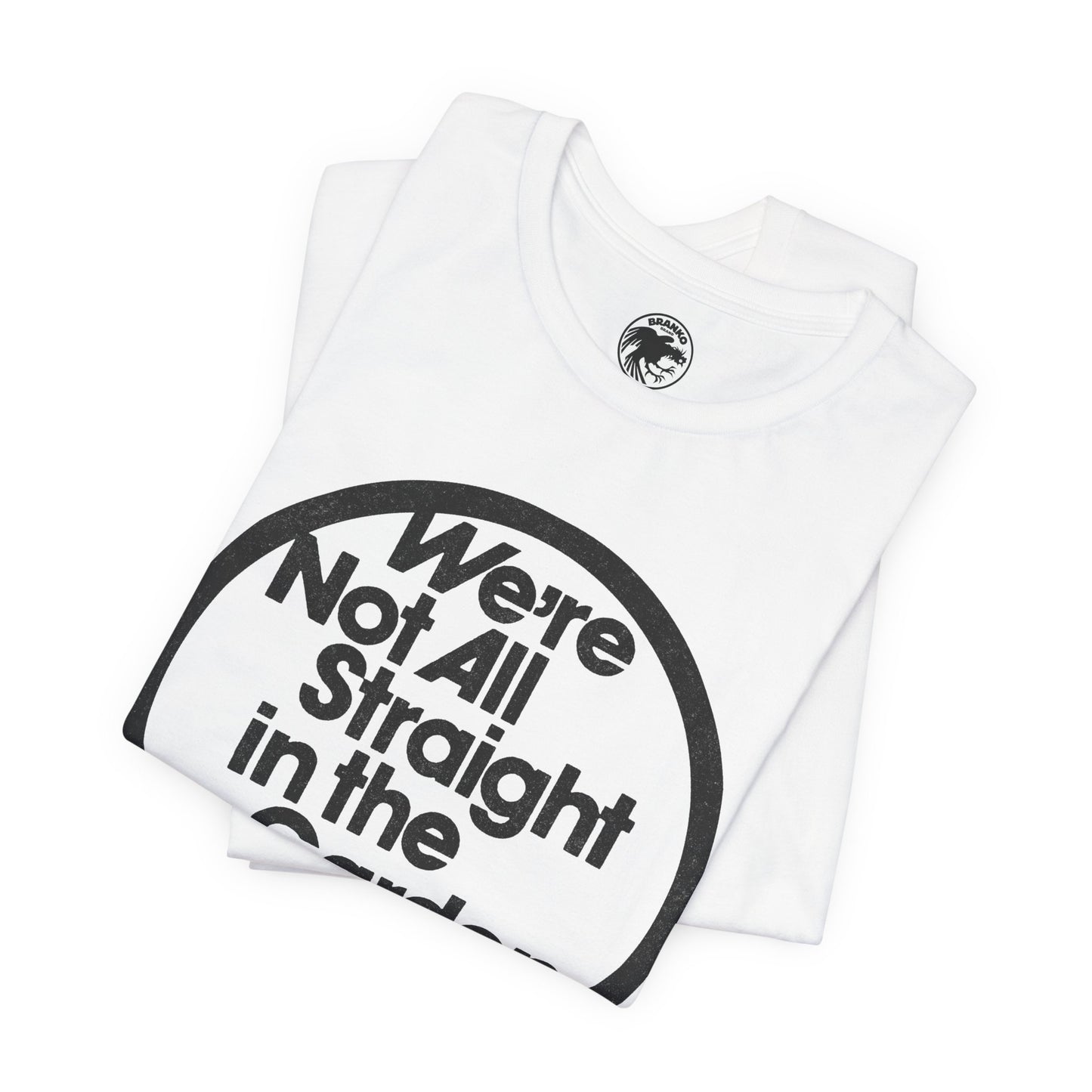 We're Not All Straight in the Garden State (Replica 70's Gay Rights Shirt/Gay New Jersey)