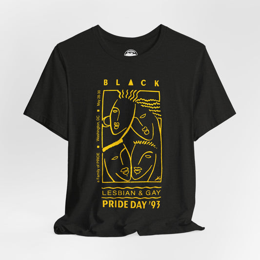 1993 Black Lesbian & Gay Pride Day (Replica D.C. Pride Shirt/Black Pride)