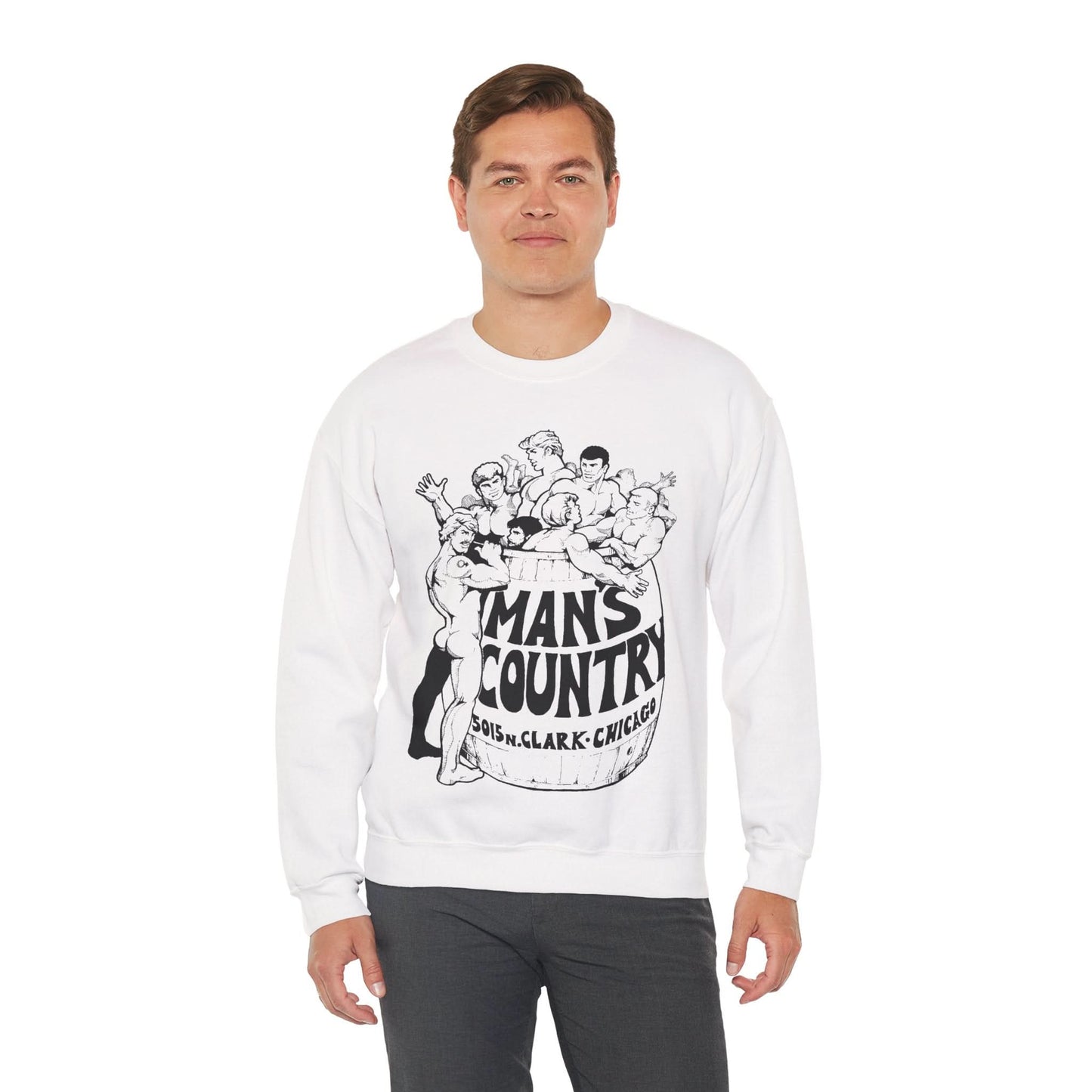Man's Country Sweatshirt (Chicago Bathhouse 1973-2017)
