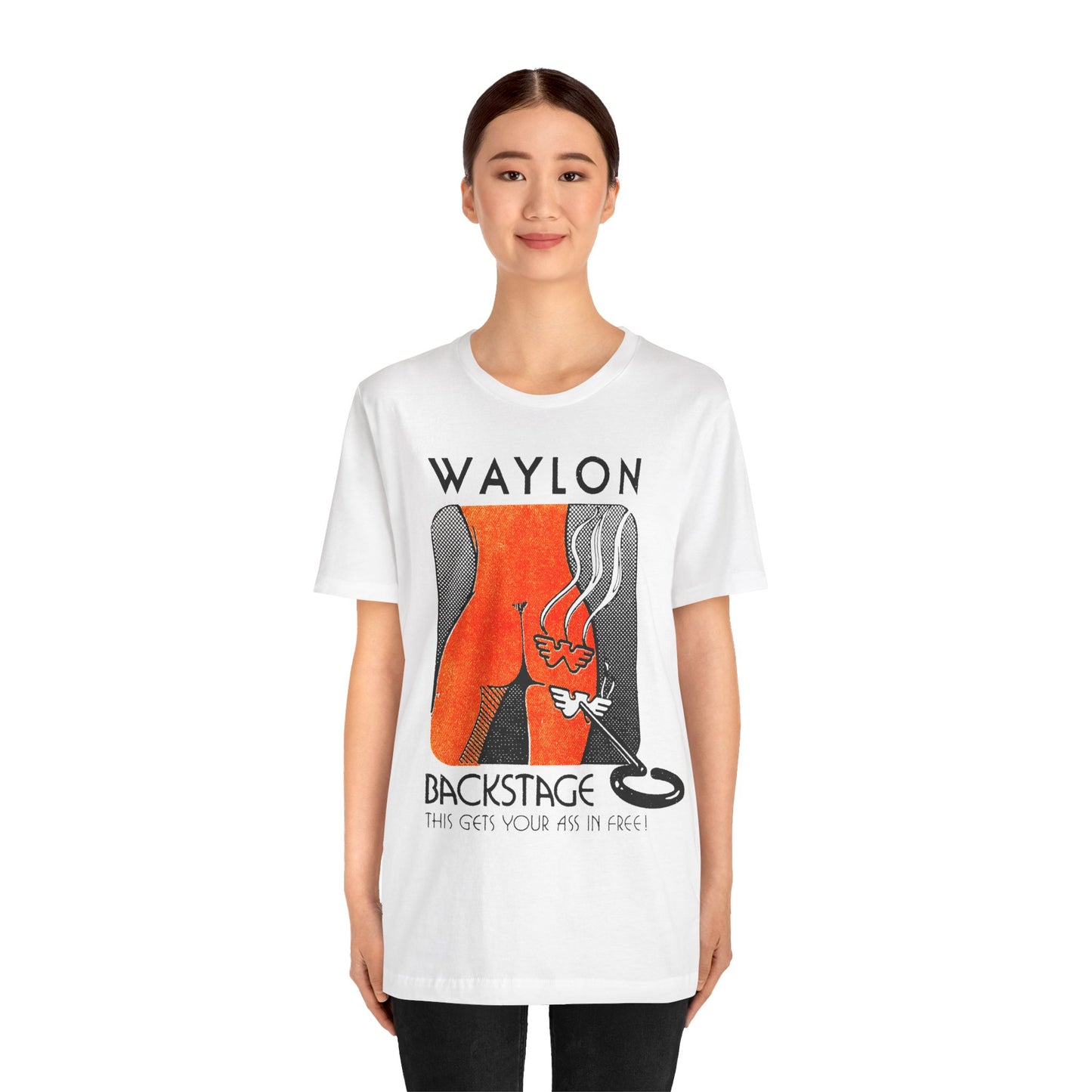 Waylon Jennings (Backstage Pass Graphic/Waylon Jennings Tour Shirt)