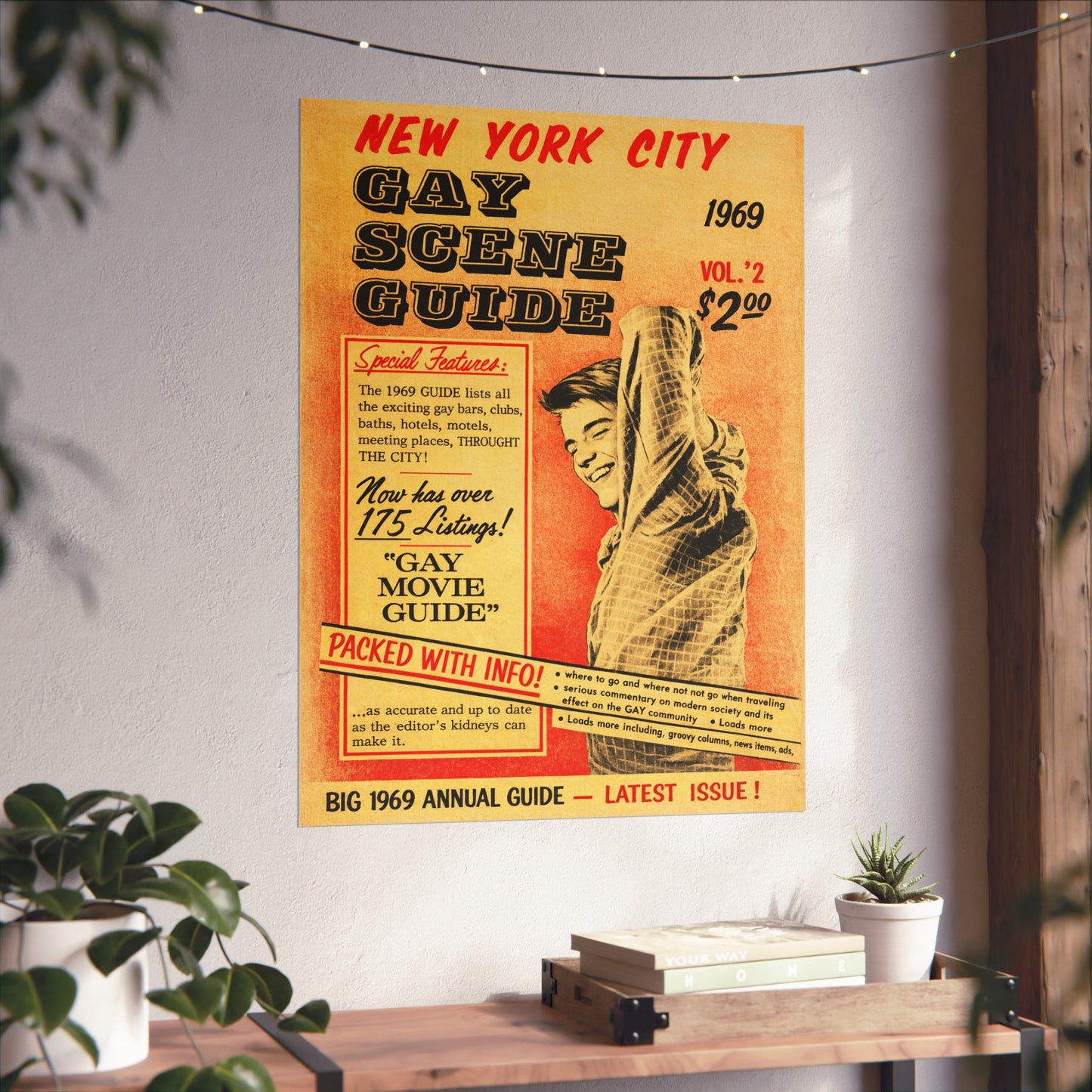 New York City Gay Scene Guide (1969 Edition Poster Reprint)