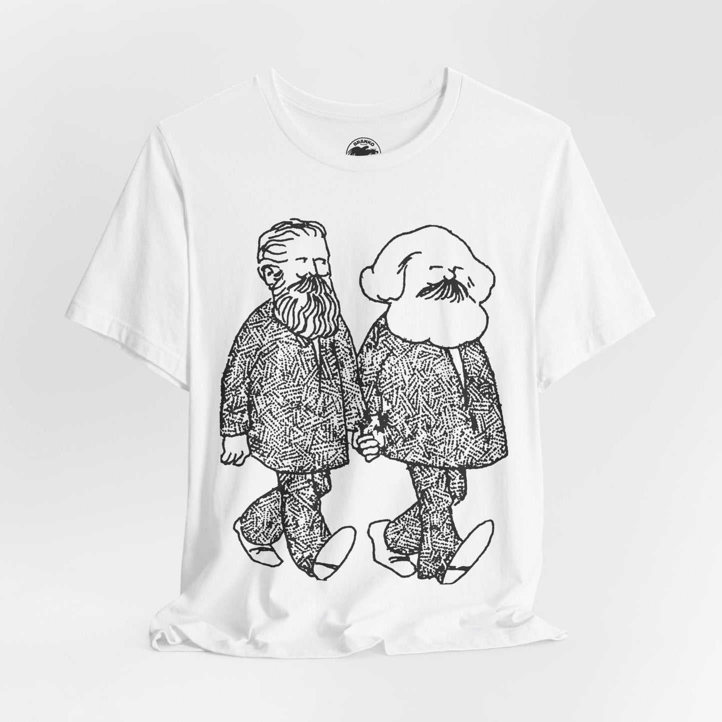 Gay Marx and Engels (Illustration from early 70's Gay Liberator)