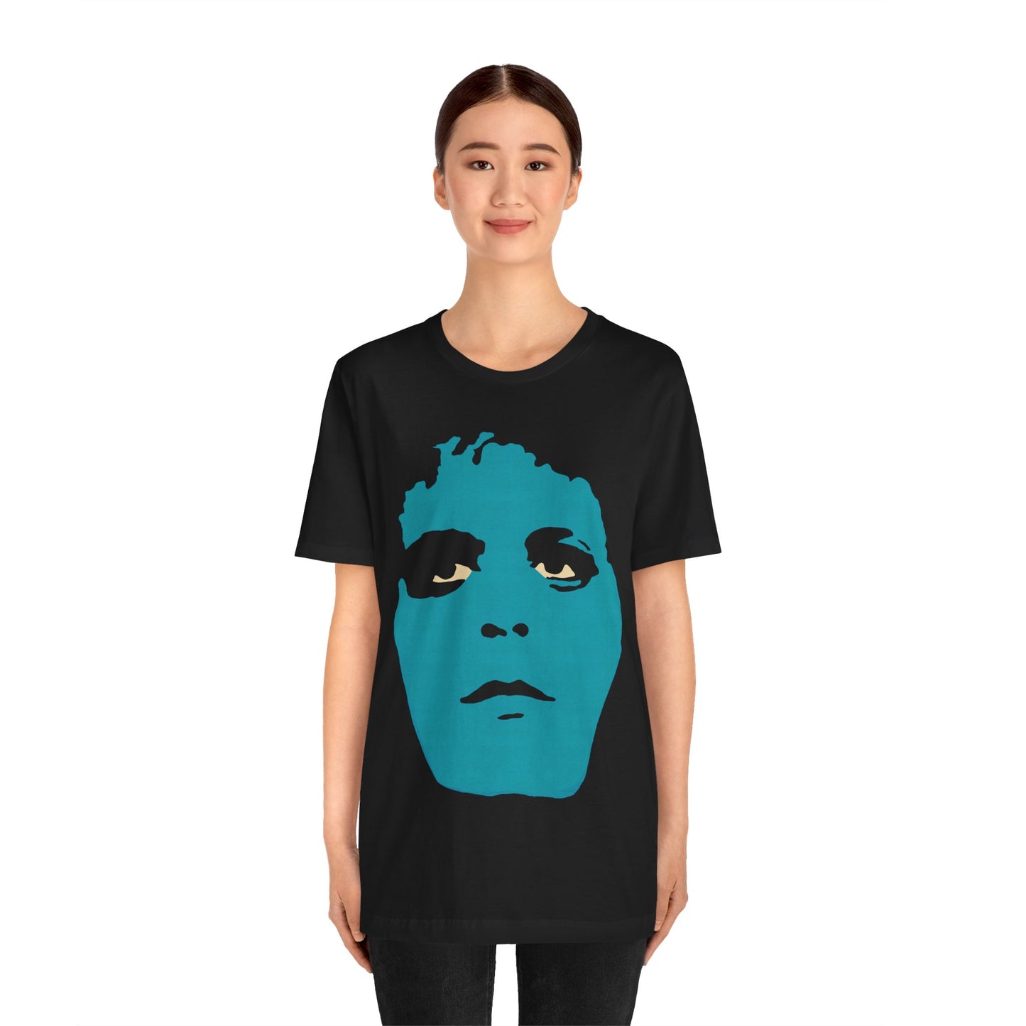 Lou Reed (Blue Mask Era Graphic with Vintage Print Effect/Lou Reed Shirt)