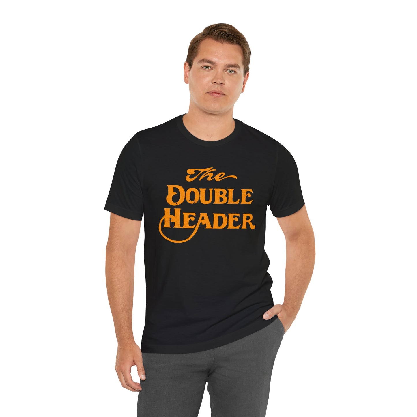 The Double Header (Historic Seattle Gay Bar/1934-2015/Logo with Vintage Print Effect)