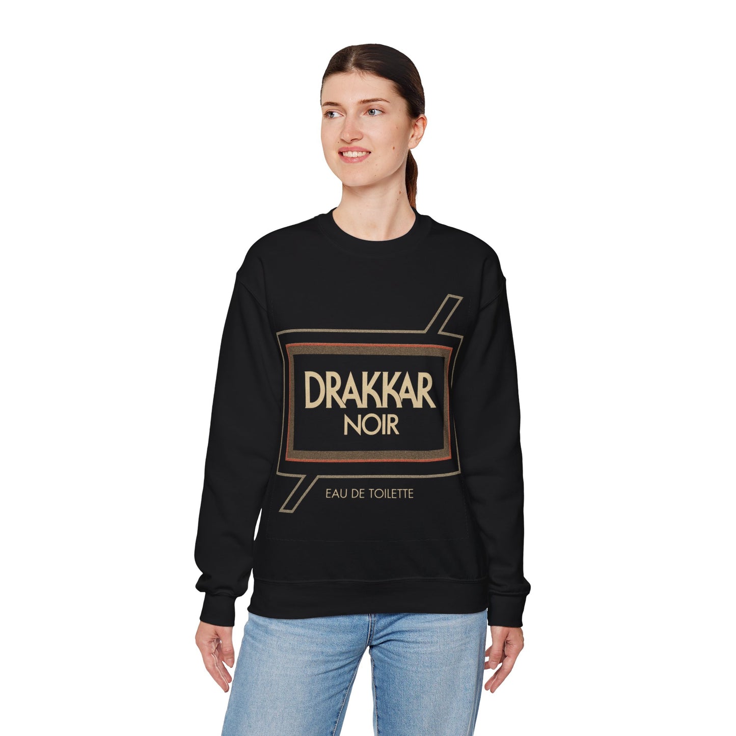 Drakkar Noir Sweatshirt (Oversized Logo with Vintage Print Effect)