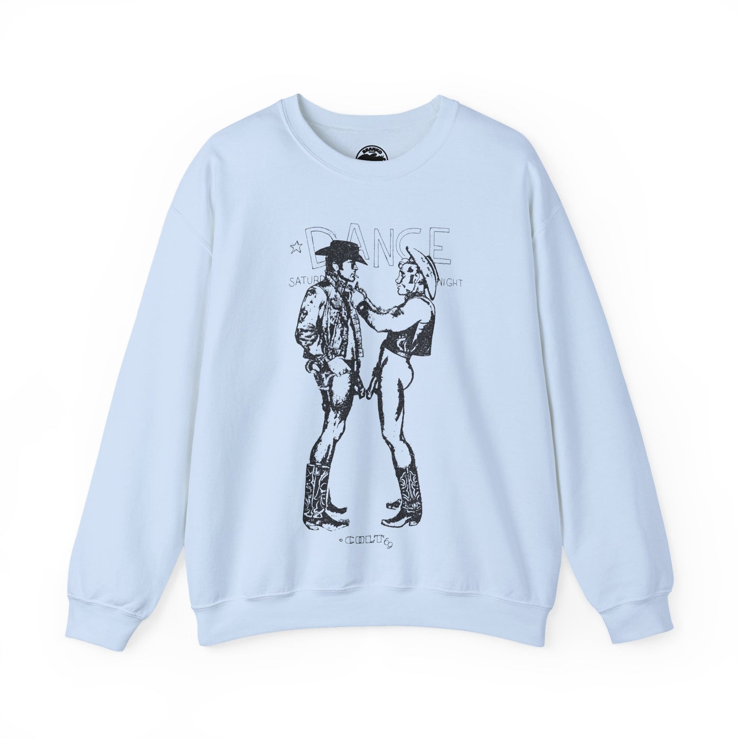 Longhorns - Dance Sweatshirt(Jim French Cowboys with Vintage Punk Effect/1969 Colt Album/Appropriated by Malcolm McLaren & Vivienne Westwood)