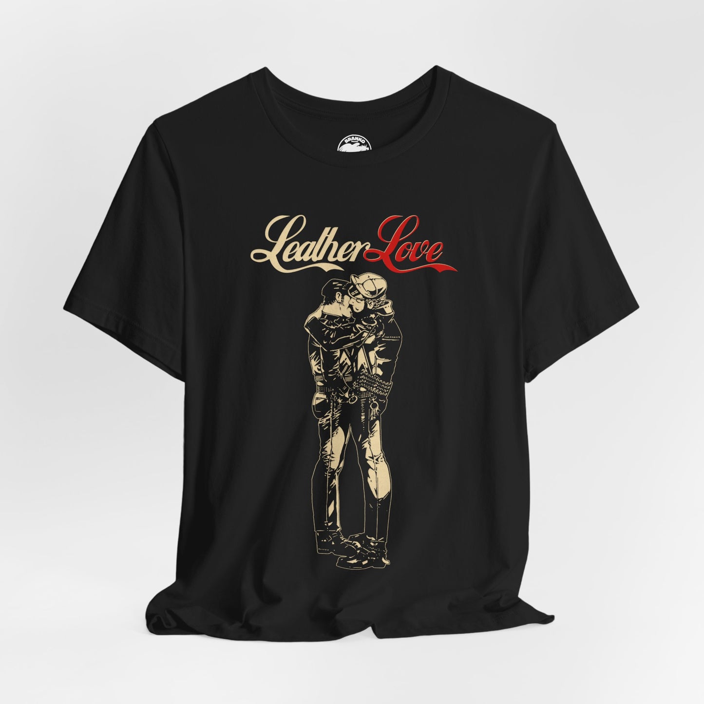 Leather Love (Gay Leathermen Kiss/Vintage Inspired Gay Leather Shirt/Leather Culture)