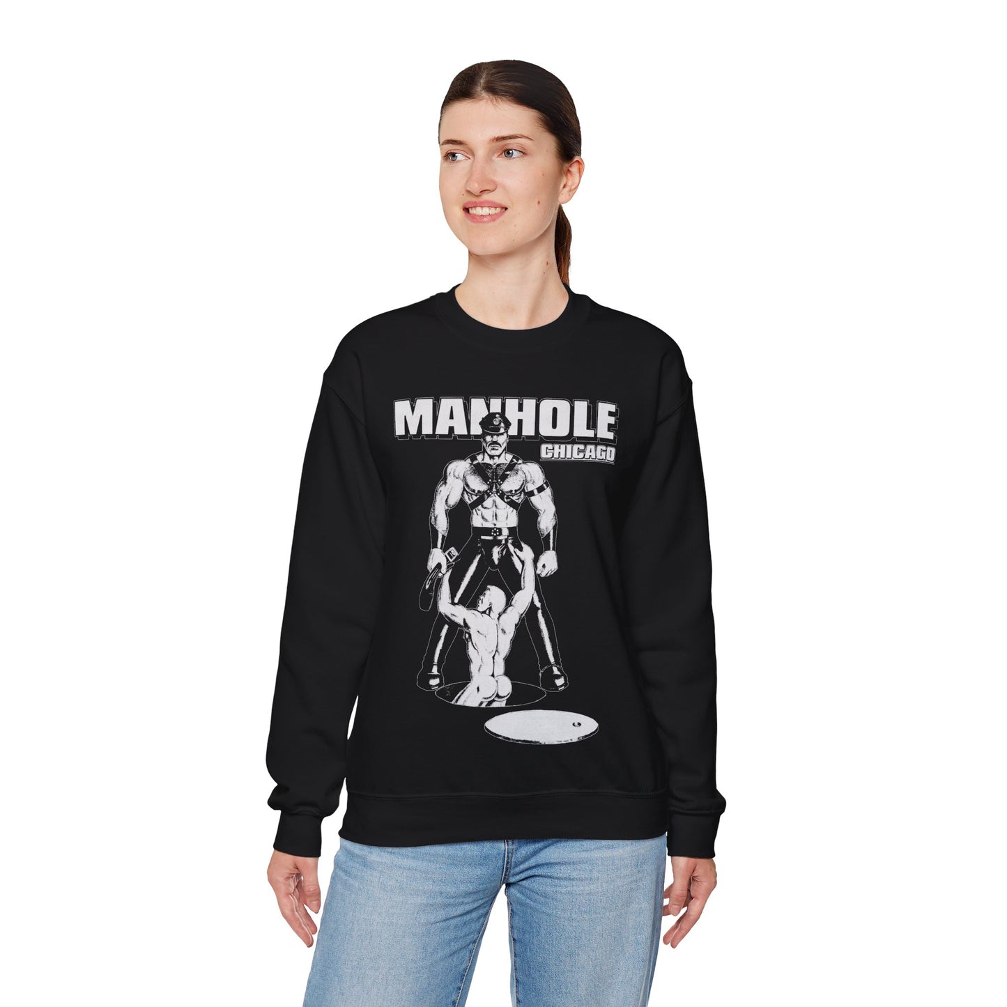 Manhole Chicago Sweatshirt (Chicago Leather Bar 70's and 80's)