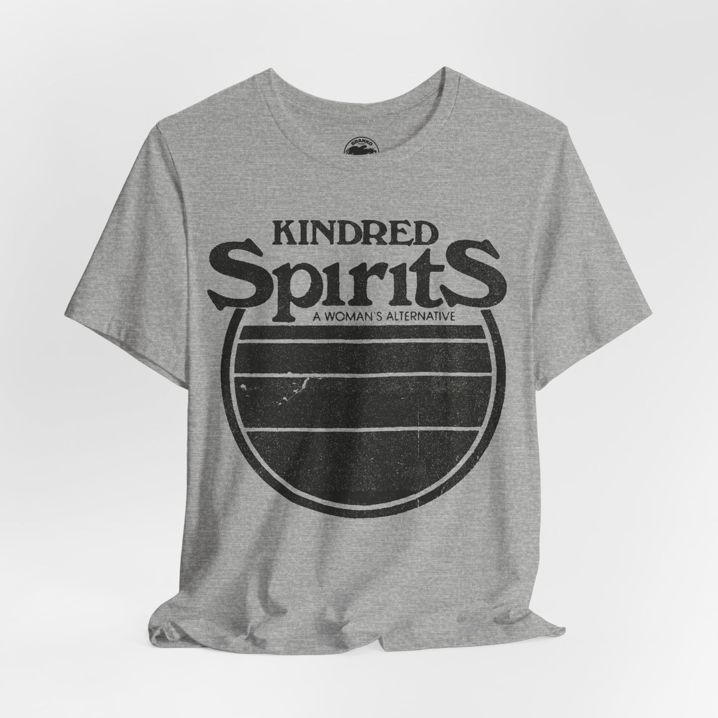 Kindred Spirits (Houston Lesbian Bar/1980-1989/Logo with Vintage Print Effect)