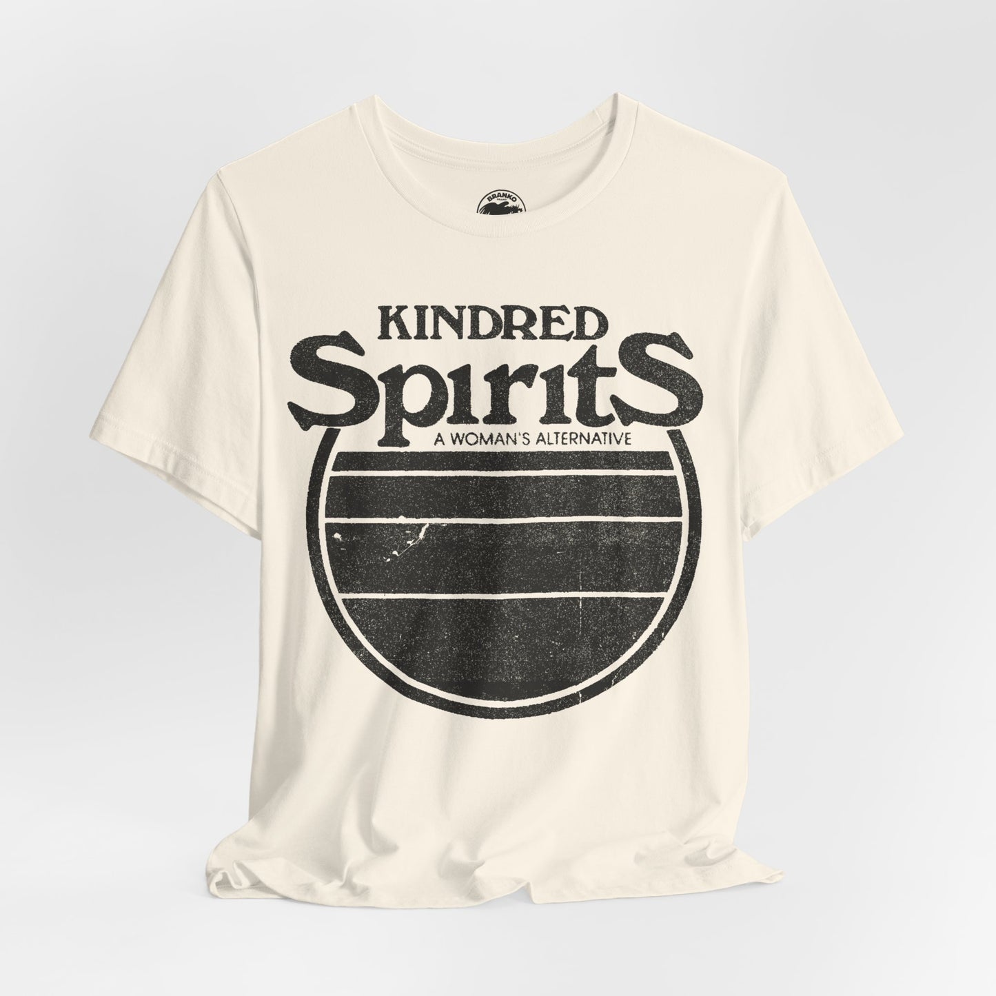 Kindred Spirits (Houston Lesbian Bar/1980-1989/Logo with Vintage Print Effect)
