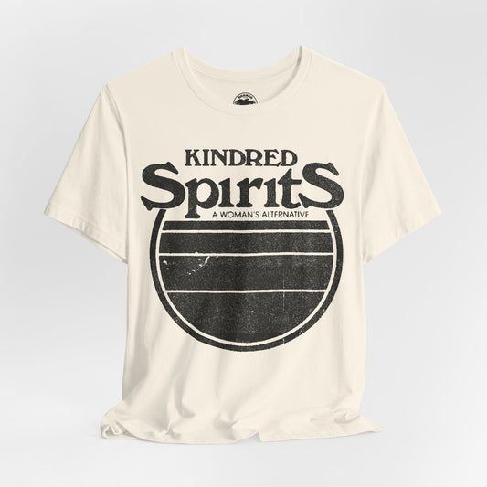 Kindred Spirits (Houston Lesbian Bar/1980-1989/Logo with Vintage Print Effect)
