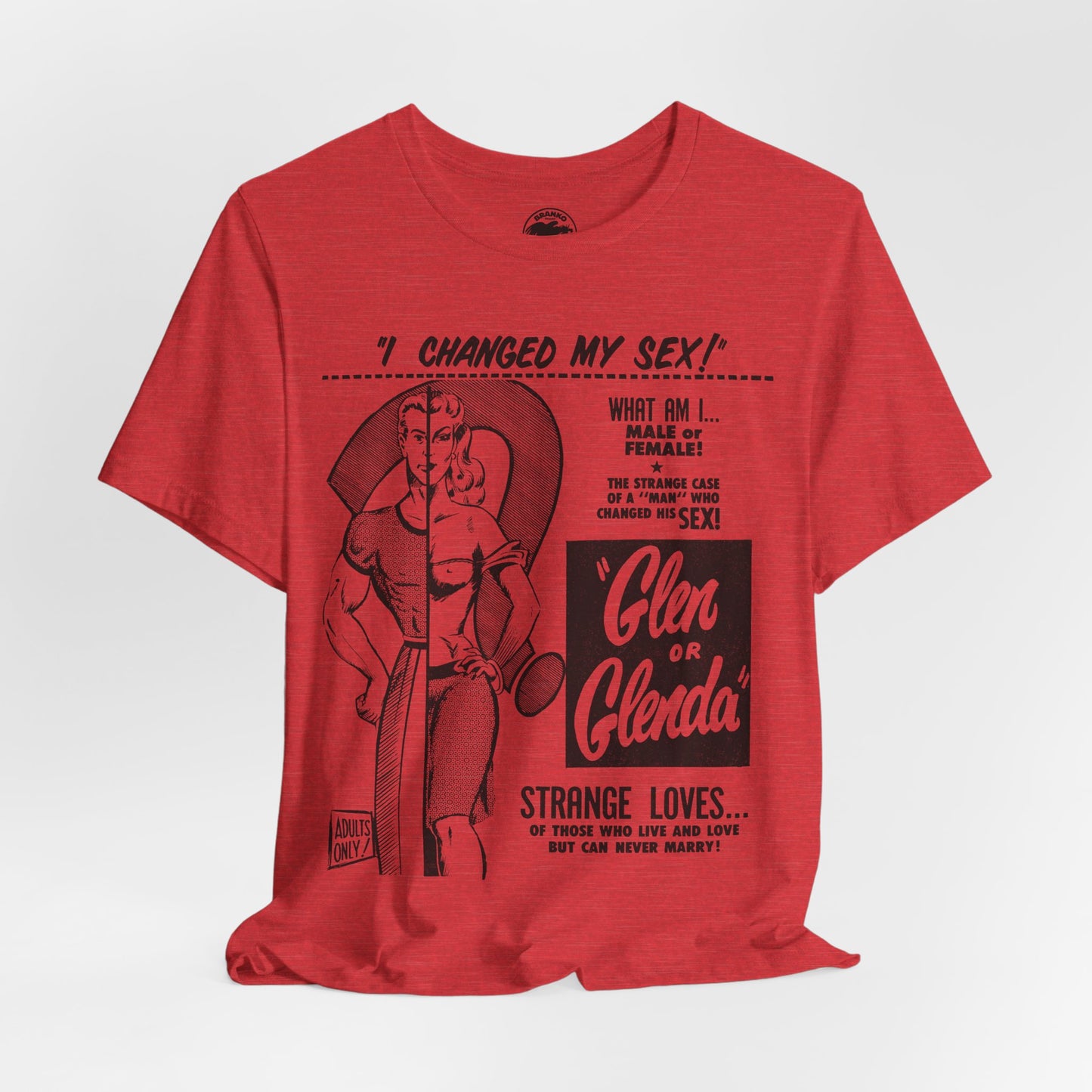 Glen or Glenda? (Large scale graphic with vintage print effect/Ed Wood Shirt)