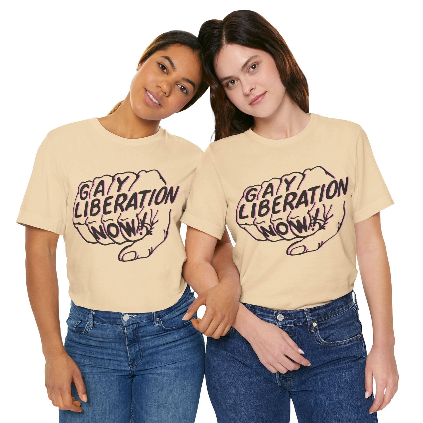 Gay Liberation Now! (Replica 70's Gay Rights Shirt/Vintage Gay Protest Shirt)