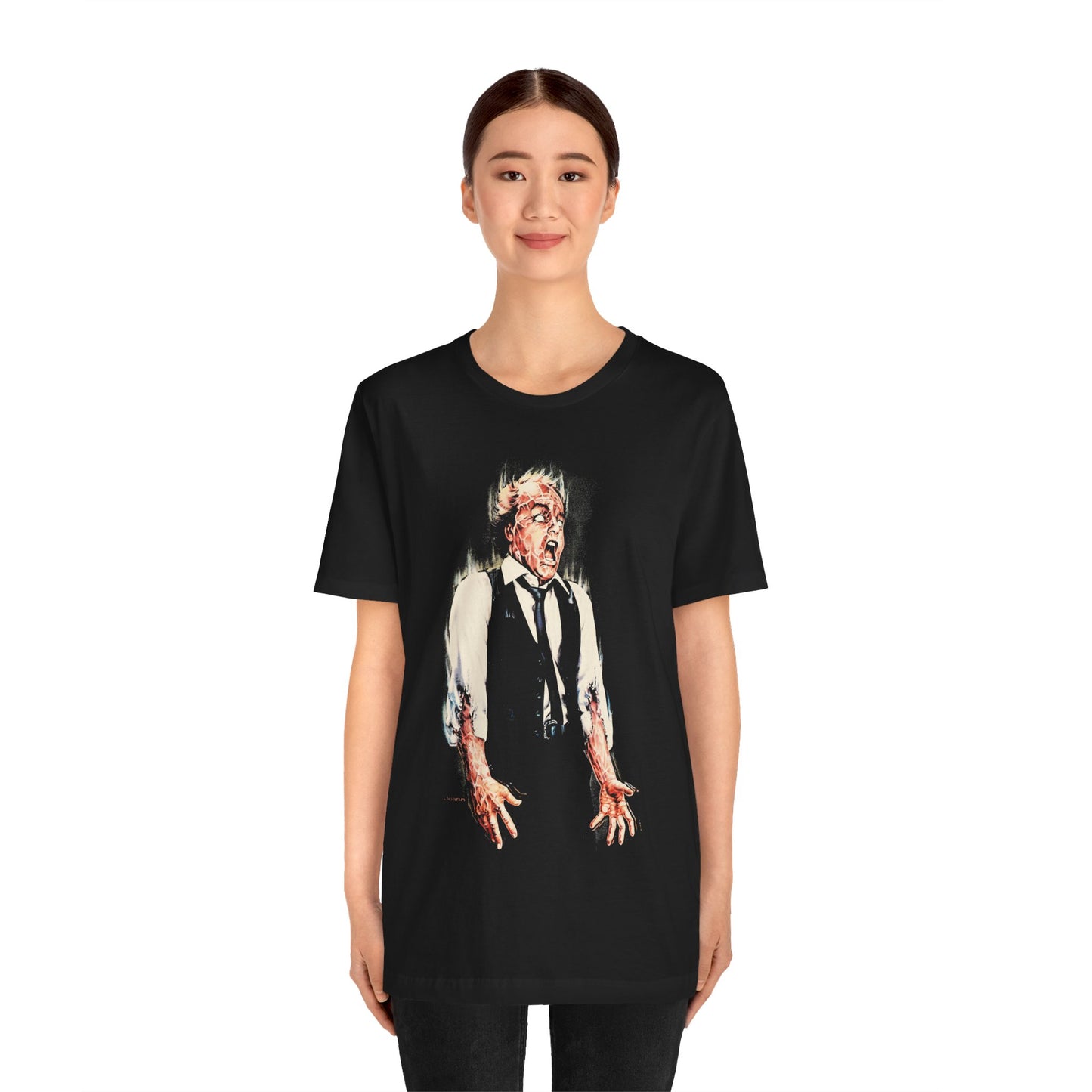 Scanners (Michael Ironside Image with Vintage Print Effect/David Cronenberg/Scanners Movie Shirt/Scanners Kronenberg)