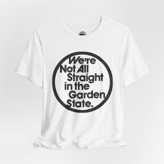 We're Not All Straight in the Garden State (Replica 70's Gay Rights Shirt/Gay New Jersey)