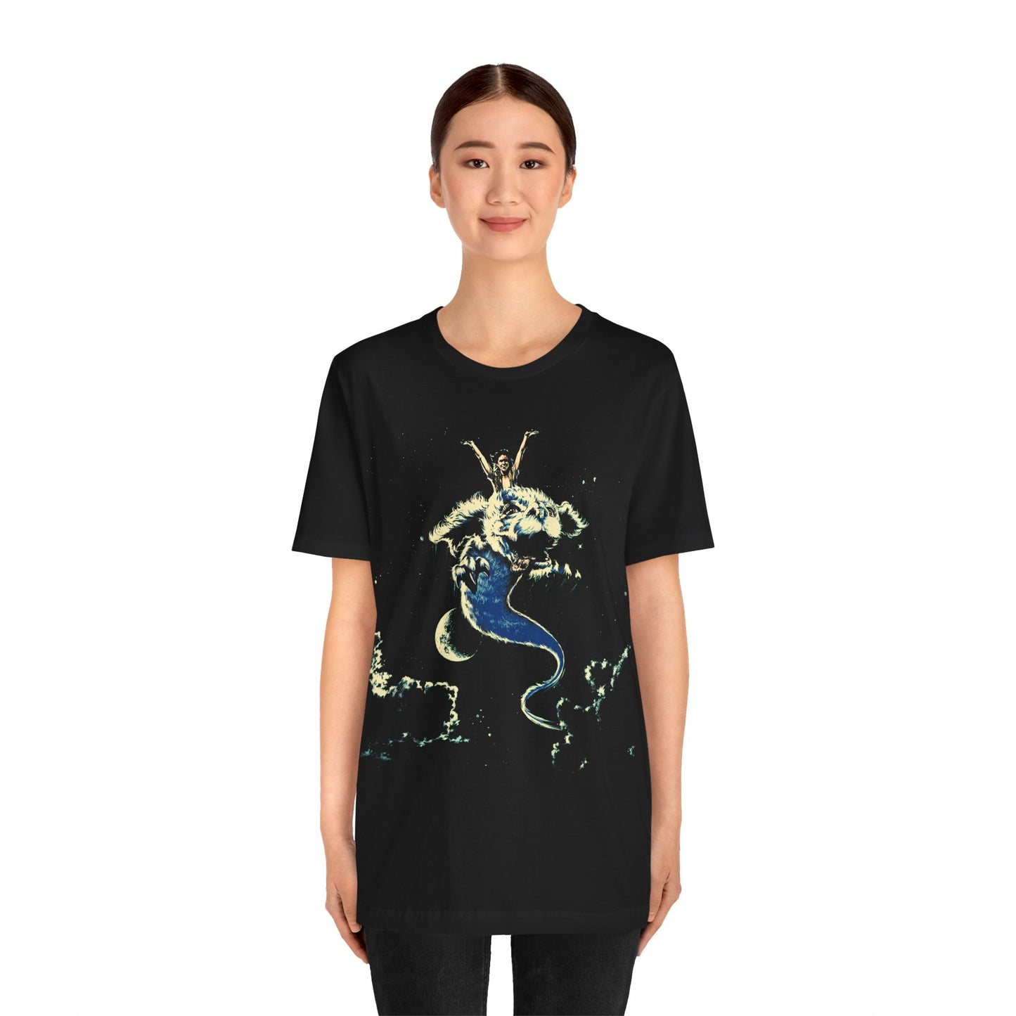 The NeverEnding Story (Graphic with Vintage Print Effect/Atreyu and Falkor)