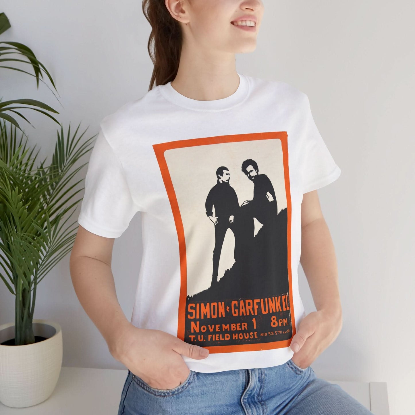 Simon & Garfunkel (Image from silk screened concert poster/mid-60's)