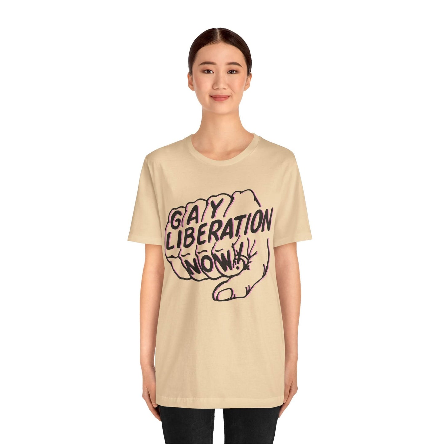 Gay Liberation Now! (Replica 70's Gay Rights Shirt/Vintage Gay Protest Shirt)
