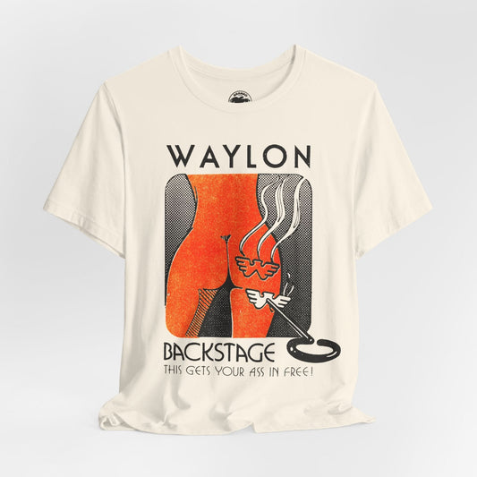 Waylon Jennings (Backstage Pass Graphic/Waylon Jennings Tour Shirt)