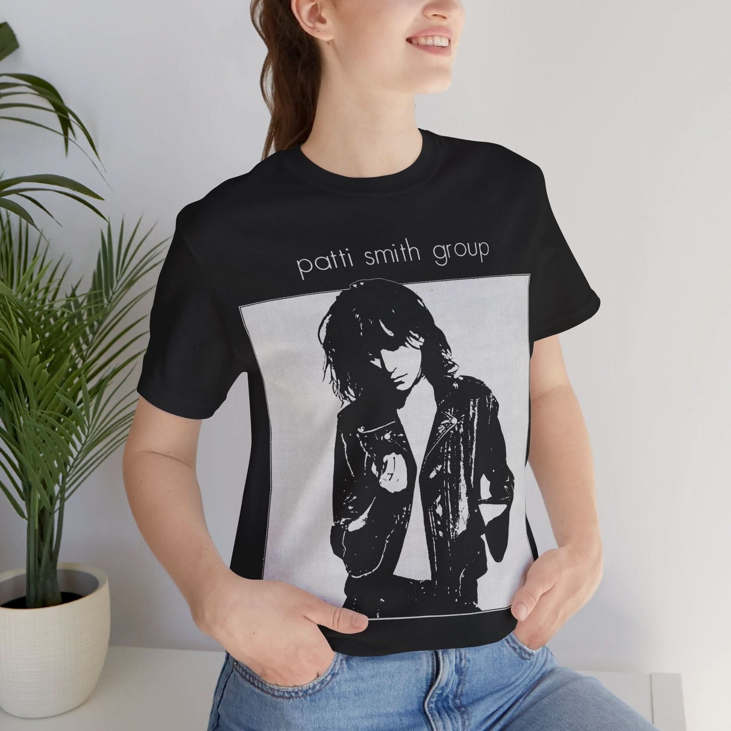 Patti Smith (Replica Late 70's Patti Smith Group Promo Tee/Patti Smith Shirt)