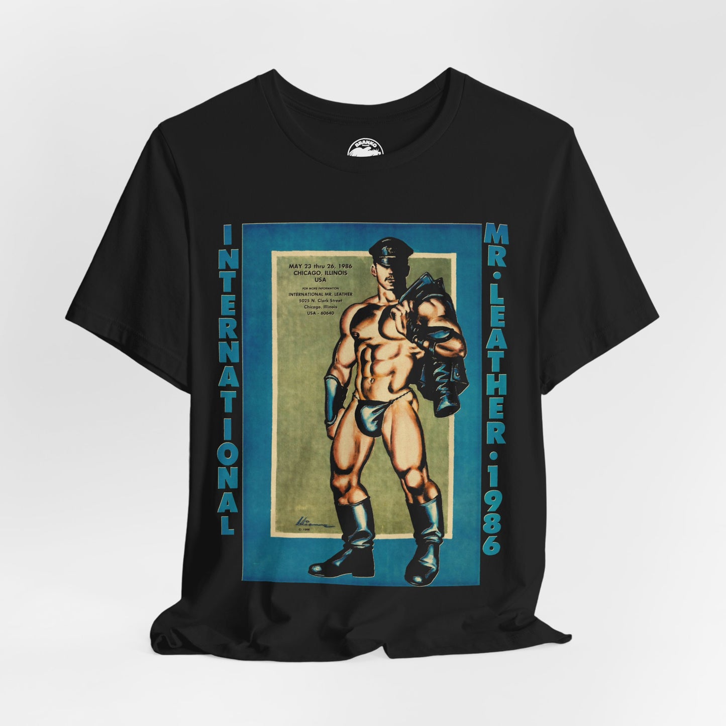 International Mr. Leather 1986 (Replica Promo Shirt/Gay Leatherman Contest/Vintage Gay Leather)