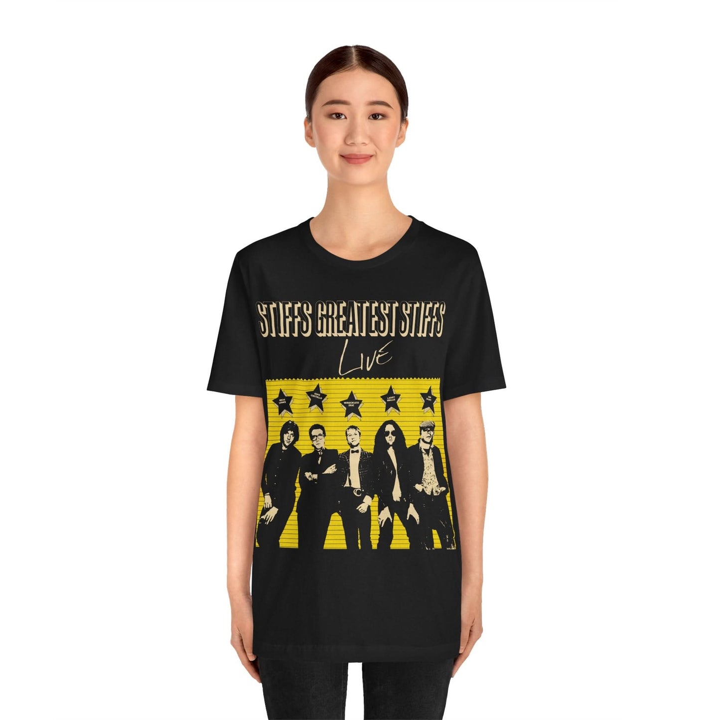 Greatest Stiffs (Replica Tour Tee/1977 Stiff's Greatest Stiffs/Nick Lowe/Elvis Costello, Wreckless Eric, Ian Dury)